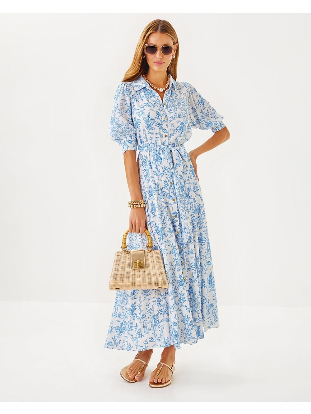 Lilly Pulitzer Larkyn Midi Shirtdress size 0  NWT